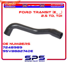 Верхний патрубок радиатора Transit 1986-2000 2.5D / TD с кондиционером